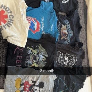 12 month Graphic T-Shirts bundle
